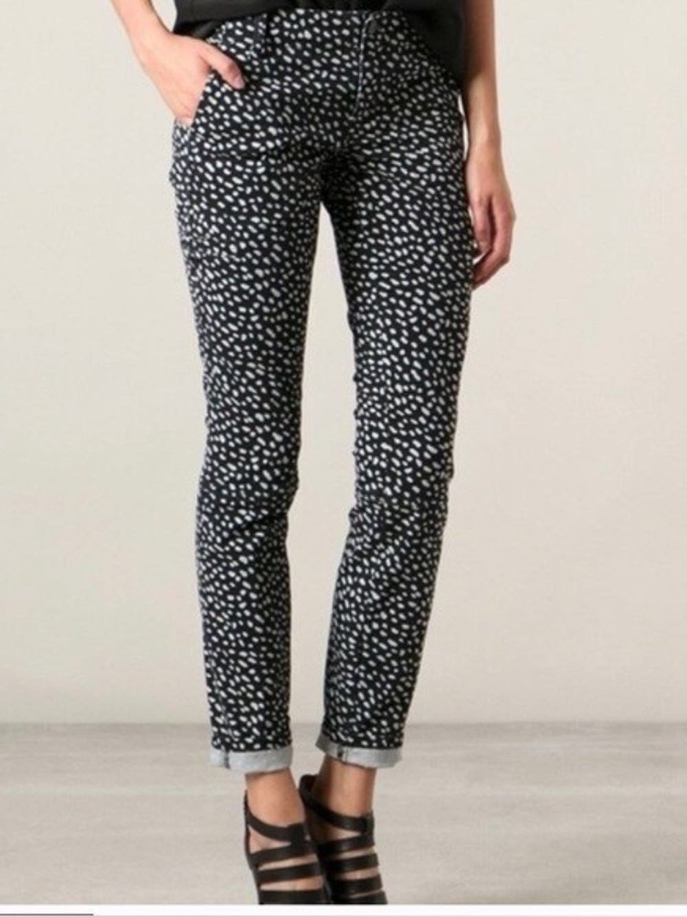 Tory Burch Pants Women’s 31 Black and White Walker Cargo EUC